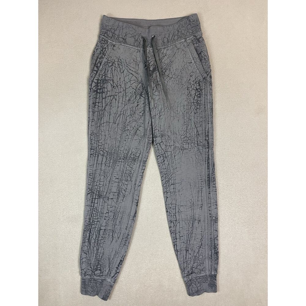 Lululemon Pants Womens 4‎ Gray Warm Down Tapered 7/8 Length Jogger Sweatpants